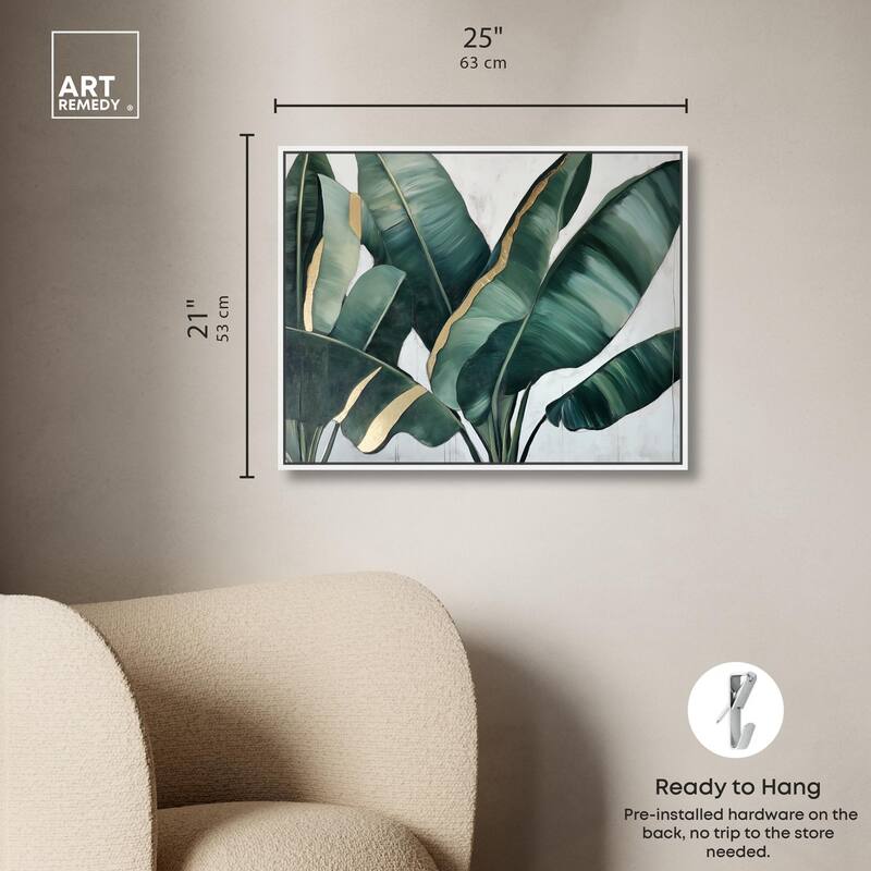 Jungle Jewel Jade I Canvas by Art Remedy
