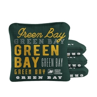 Green Bay Football Green Dual Sided Cornhole Bags