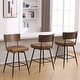 preview thumbnail 74 of 136, 26"/29" Faux Leather Swivel Counter/Bar Stools Set of 2/3