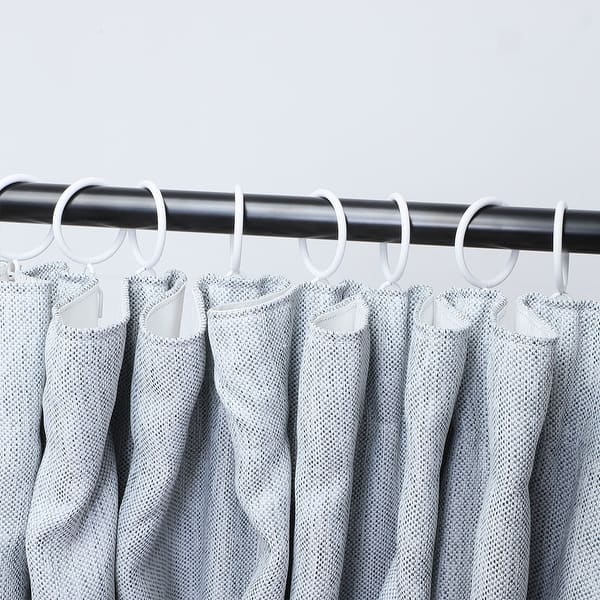 20pcs Metal Curtain Rings With Eyelet For 2 Shower Curtain Rod White On Sale Overstock 28767306