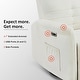 preview thumbnail 16 of 33, MCombo Modern Fabric Power Recliner, Electric Swivel Glider Rocker Recliner Chair for Nursery with USB Ports, Side Pockets 7763