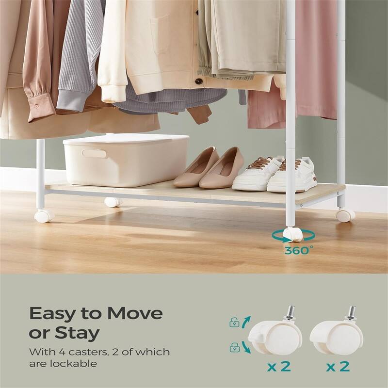 Clothes Rack with Wheels