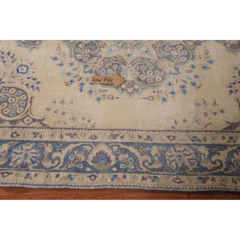 Medallion Tabriz Persian Area Rug Oriental Handmade Floral Wool Carpet - 6'4"x 8'10"