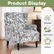 preview thumbnail 107 of 134, 2 Set Traditional Patterned Wingback Accent Chairs with NailHead