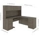 preview thumbnail 12 of 14, Bestar Embassy 71" L-shaped desk with hutch