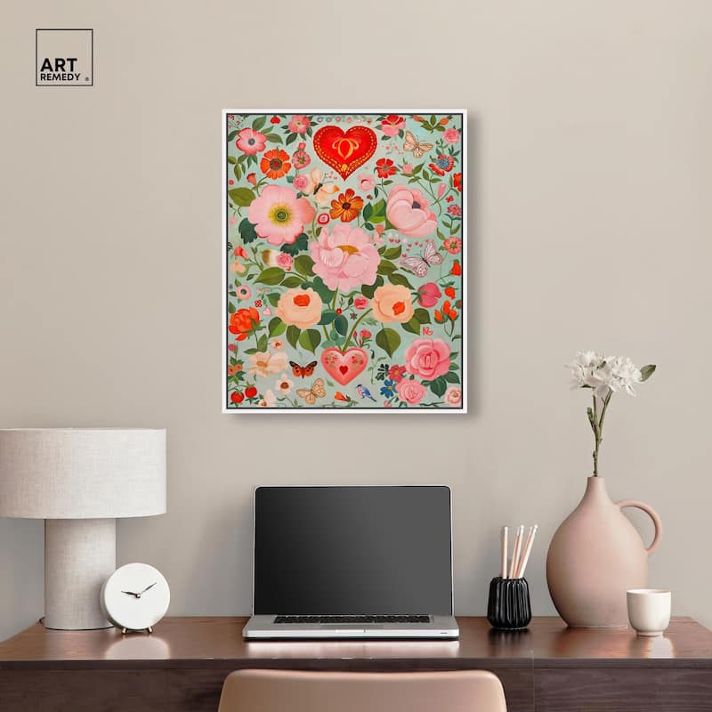 Festival of Flowers Canvas by Art Remedy