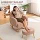 preview thumbnail 47 of 46, HOMYKA 27.95” Wide Rocking Chair with Ottomans for Nursery and Living Room