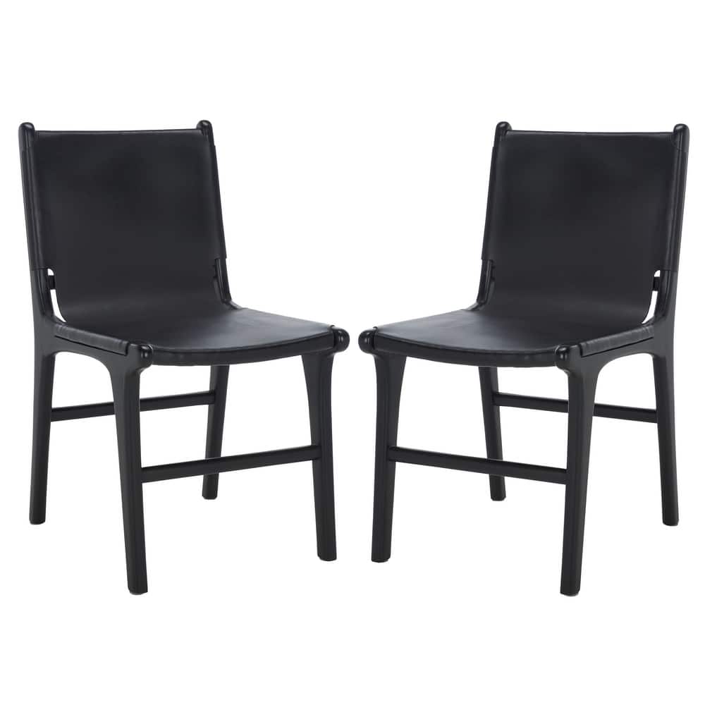 SAFAVIEH Couture Cassaphina Solid Wood Dining Chair (Set of 2), Fully Assembled - 18"W x 23"D x 34"H