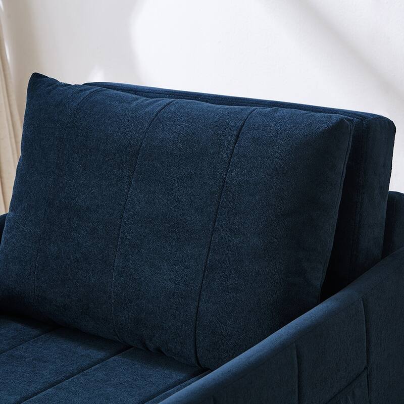 31.5" Compact Sleeper Sofa with 5-Position Backrest, Storage Solutions