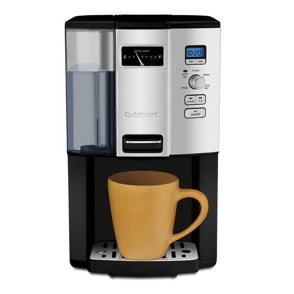 Cuisinart Coffee Maker, 12-Cup Glass Carafe, Automatic Hot & Iced Coffee  Maker, Single Server Brewer, Stainless Steel, SS-16W, White