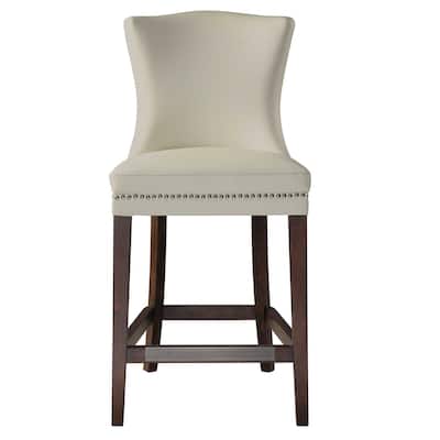 Uttermost Dariela 20 Inch Wide Birch Wood Frame Kitchen Stool with