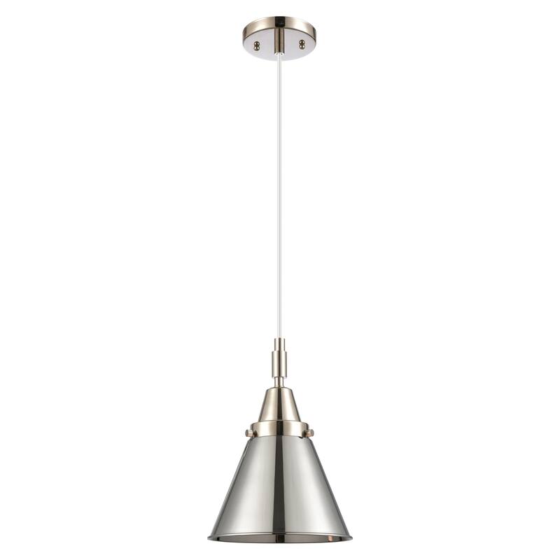 Innovations Lighting Downtown Urban - Caden Appalachian - 1 Light 8" Cord Hung Mini Pendant - Polished Nickel