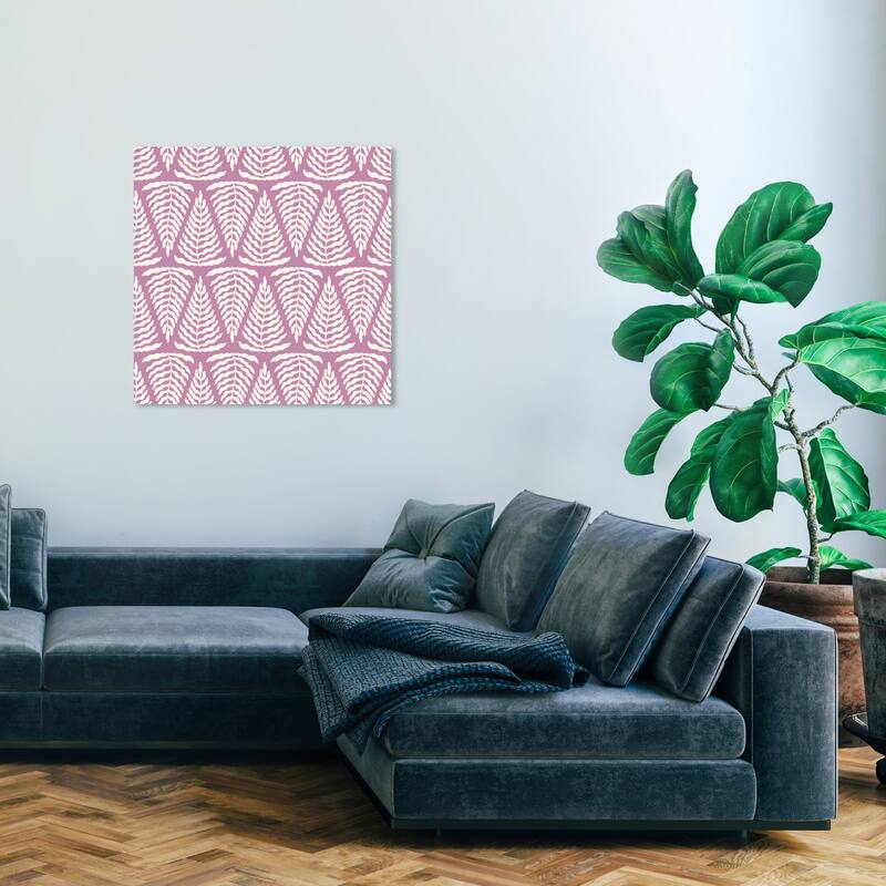 Wynwood Studio Canvas Abstract Fern Fairway Purple and Light Purple Modern & Contemporary Wall Art Canvas Print