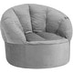 preview thumbnail 8 of 26, Heritage Kids Pod Curved Back Kids Bean Bag Chair Grey