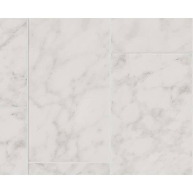 Shaw 497TS Prime Aura - 12" x 24" Rectangle Floor and Wall Tile - - Carrara Abisso