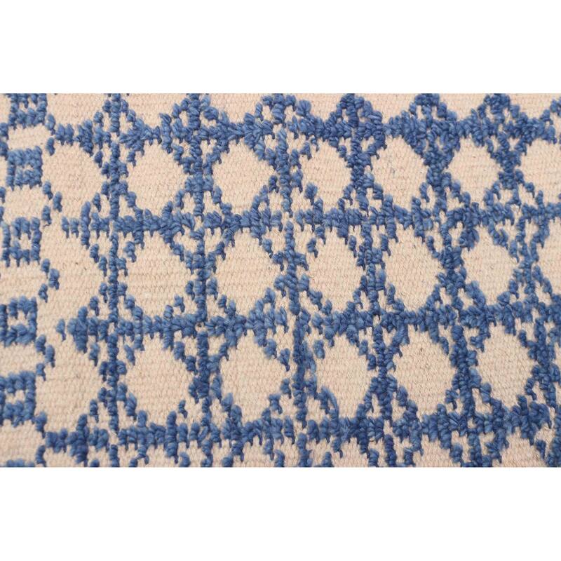 ECARPETGALLERY Hand-knotted Tangier Dark Blue Wool Rug - 5'4 x 7'7