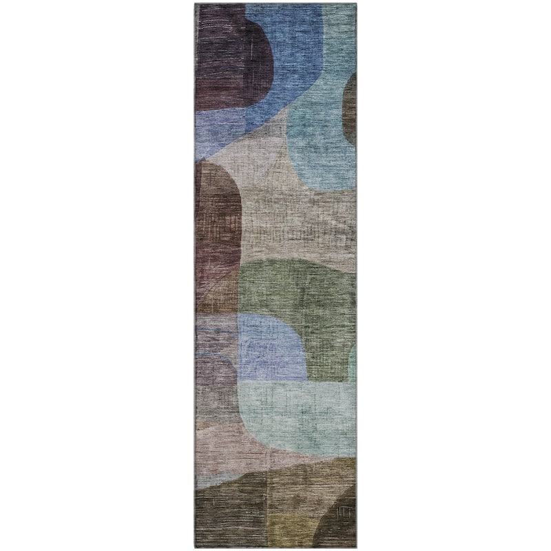 Premium Washable Super Soft Contemporary Abstract Mayfield Rug
