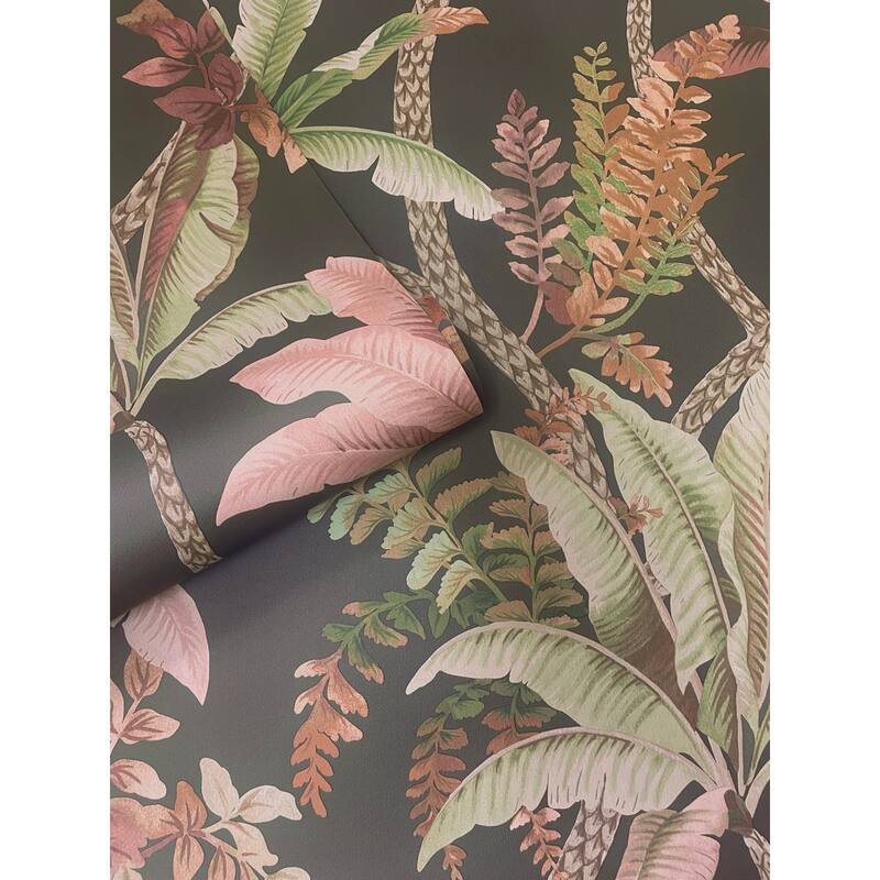 Trailing Palm Non-Pasted Wallpaper – 396in. x 21in. – Covers 56 square feet