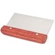 preview thumbnail 2 of 1, Kitchen Flour Bread Wood Handle Stainless Steel Cake Dough Scraper Cutter Brown, Silver Tone