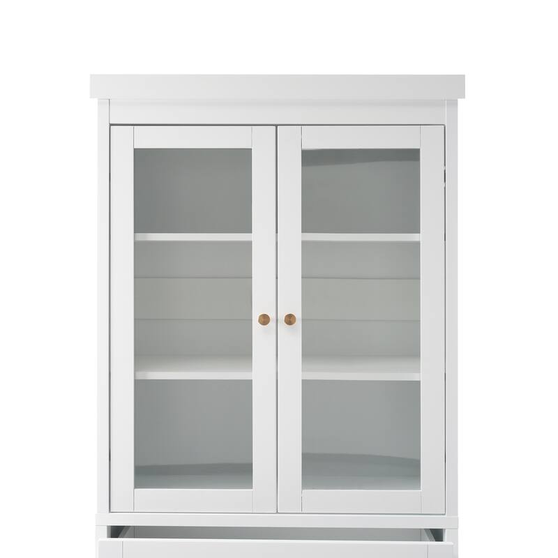 70" Bathroom Storage Cabinet with Adjustable Shelves