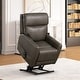 preview thumbnail 1 of 9, Furniture of America Gain Power Lift Assist Recliner with Footrest Extension and USB Port Grey