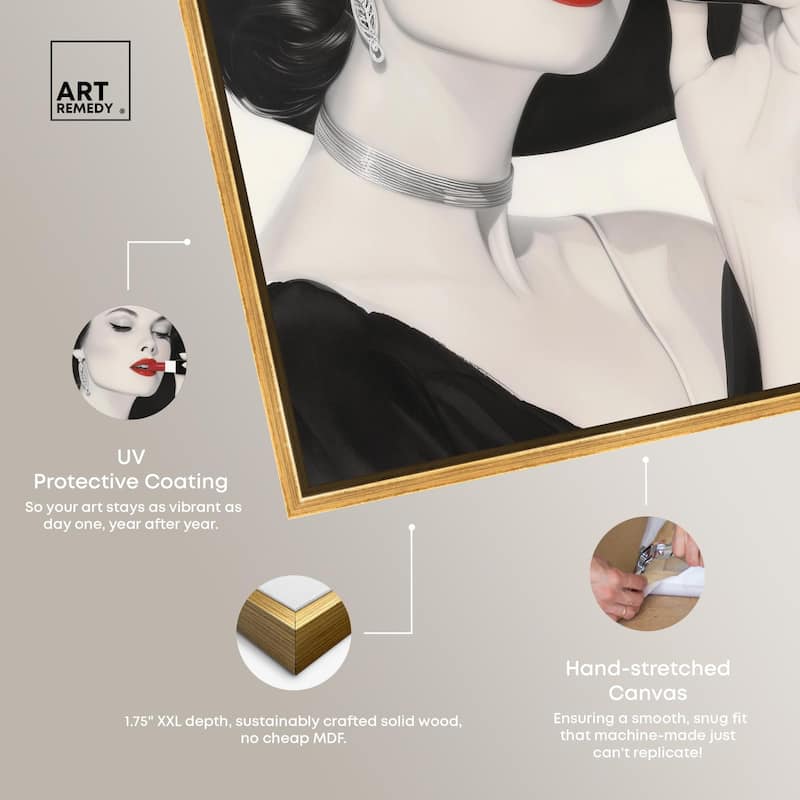 Lipstick Magazine Cover Canvas by Art Remedy