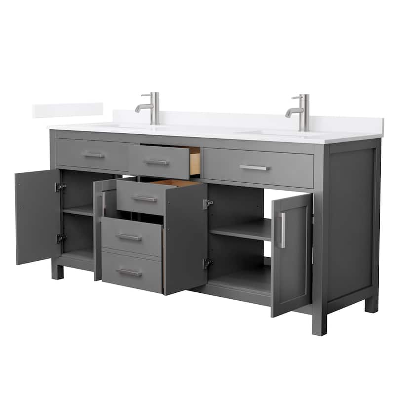Wyndham Collection WCG2424-72D-QTZ-UNSMXX Beckett 72" Free Standing