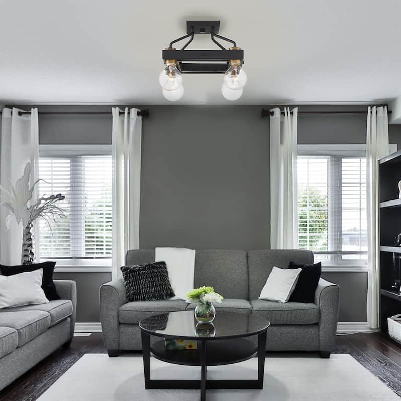 Ravella 4 Light Semi-Flushmount