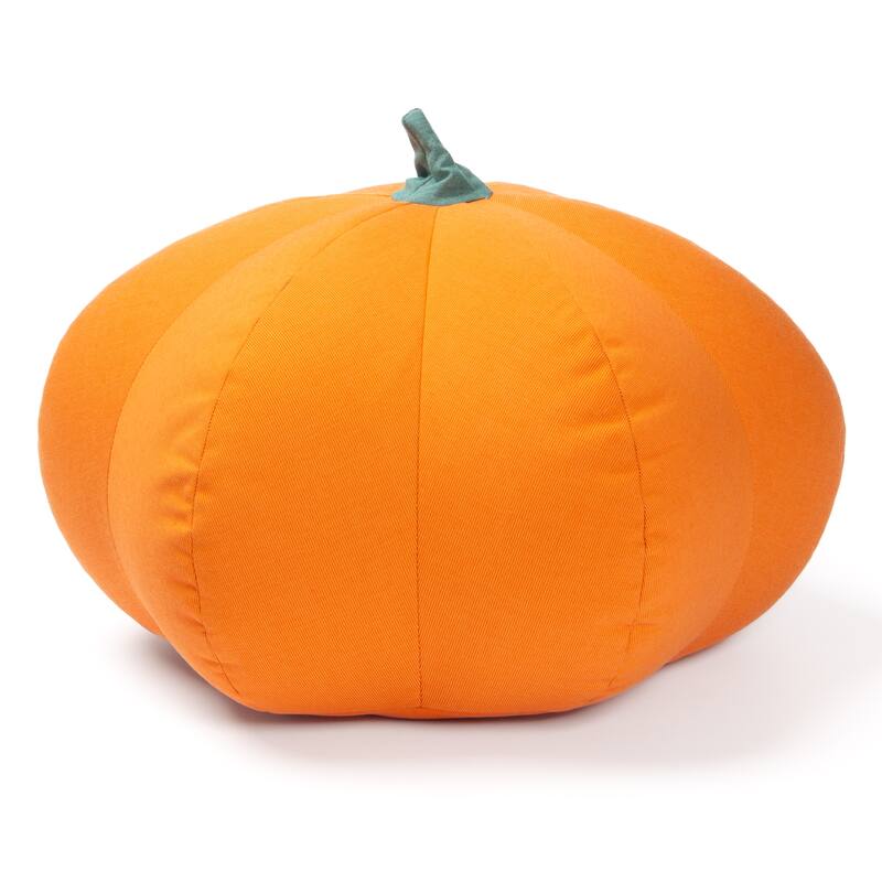 Jaxx Pumpkin Pouf - Luxurious Ottoman for Fall & Halloween Decor