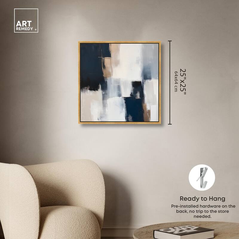 Blue Mood Depth II Canvas by Art Remedy