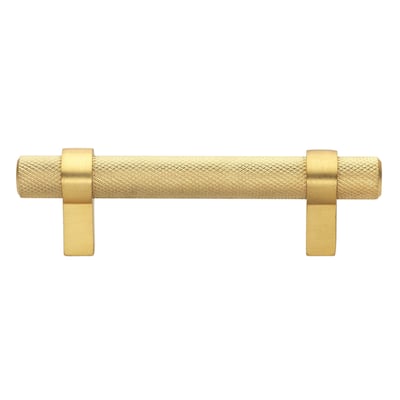 3 in Screw Center Brass Gold Solid Steel Bar Pull Cabinet Handle Pull (Pack of 25) - Brass Gold
