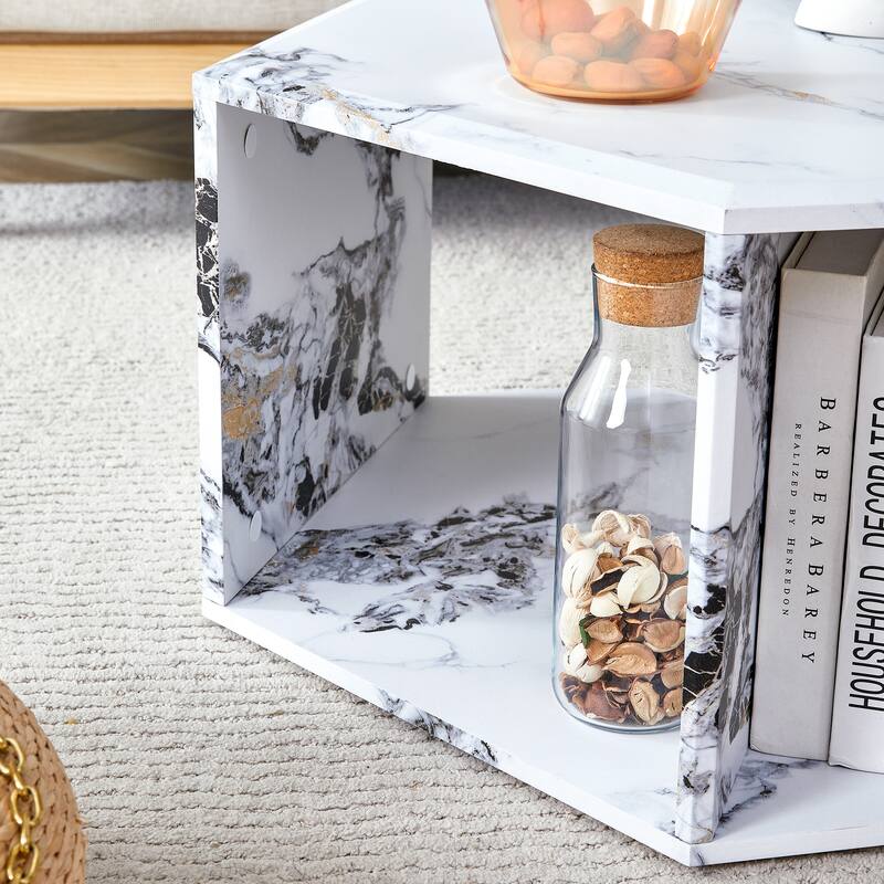 Minimalist hexagonal Coffee Table Set