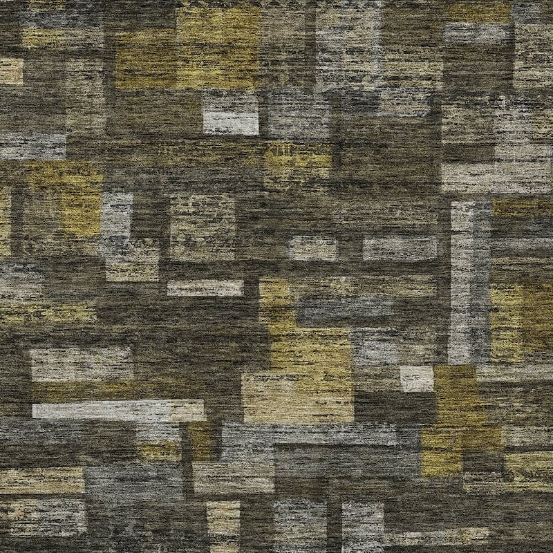 HomeRoots Striped Transitional Rectangle Outdoor Rug