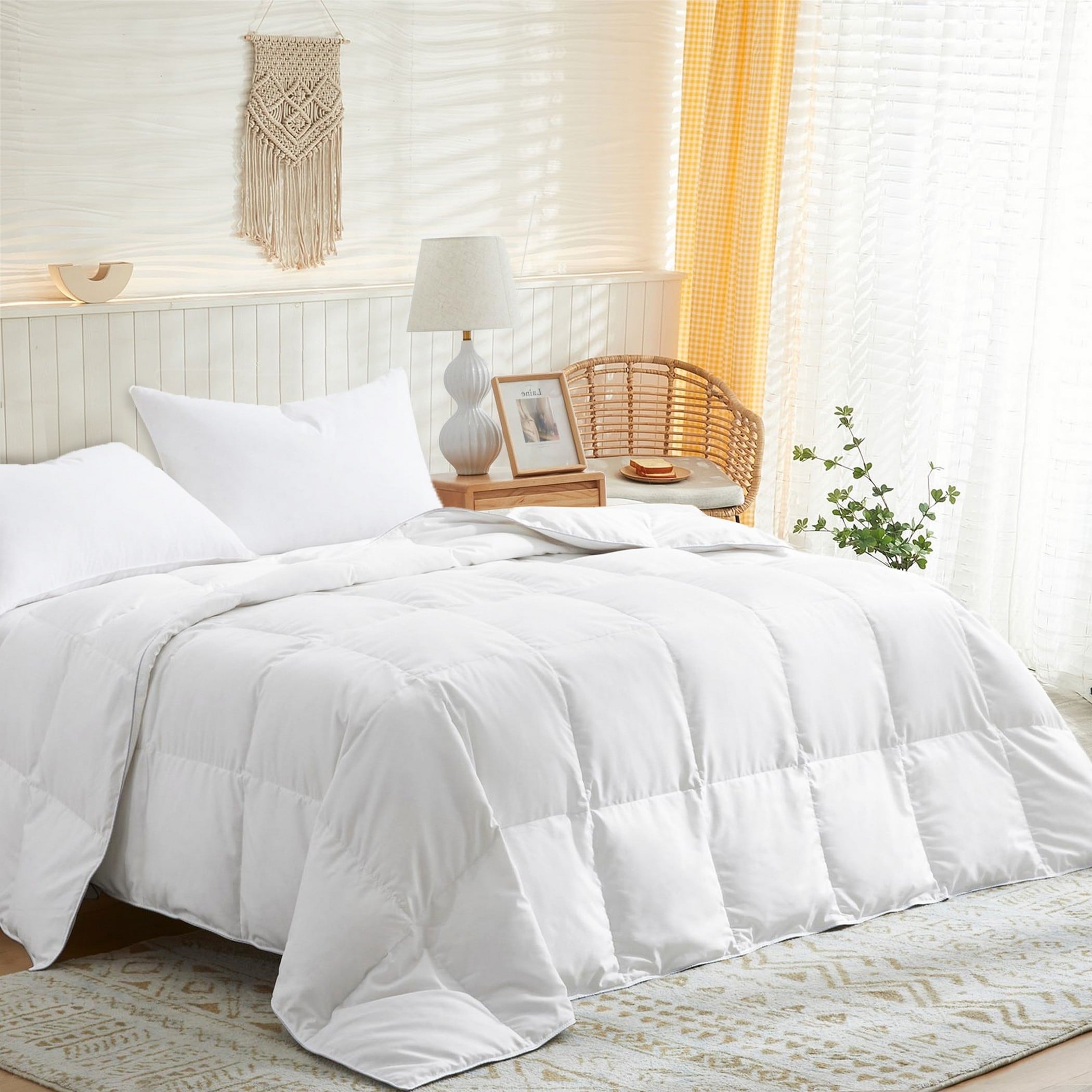 White feather hotsell blanket