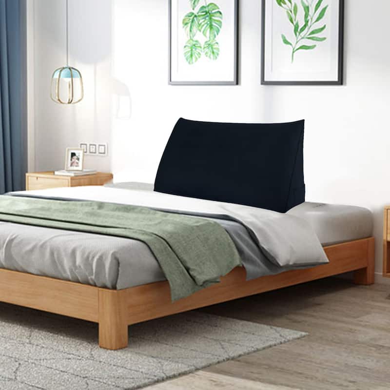 WOWMAX Bed Rest Wedge Reading Pillow Large Headboard Back Cushion