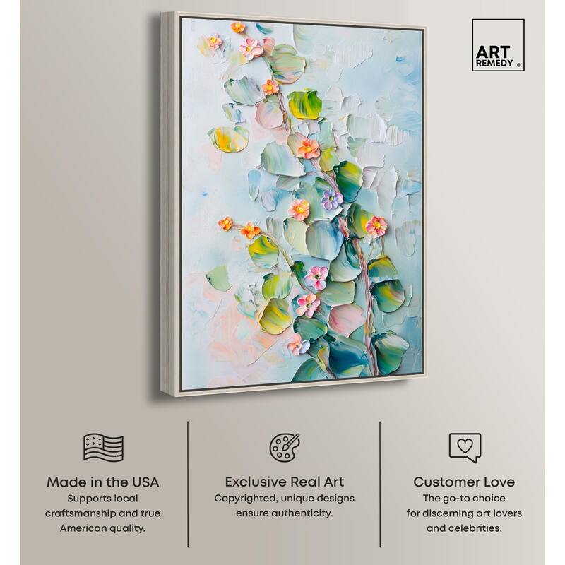 Textured Tendrils I Canvas by Art Remedy