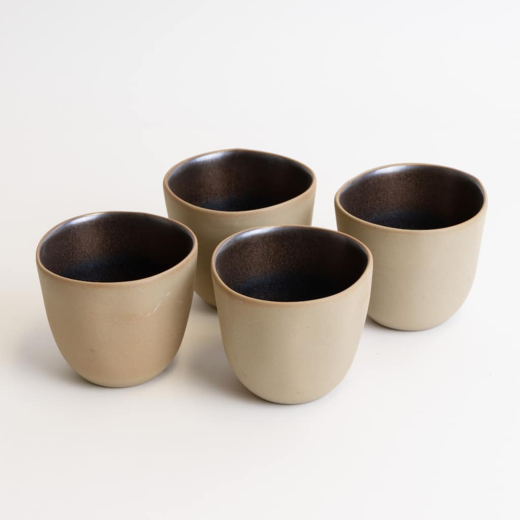 LEMIEUX ET CIE Akita 4-Piece Stoneware Cup Set