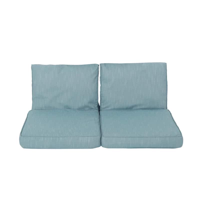 Roomfitters Honolulu Club Chair Cushion Set, Back and Seat Cushions, Water Repellent Fabric, Set of 2 - Teal