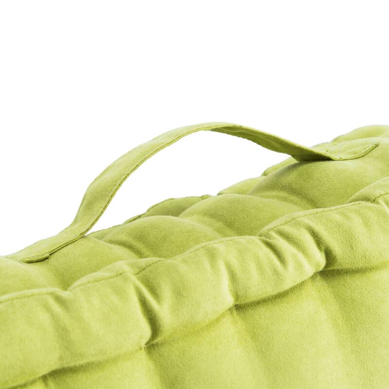 SAFAVIEH Isgard Tufted 18-inch Square Floor Pillow with Insert