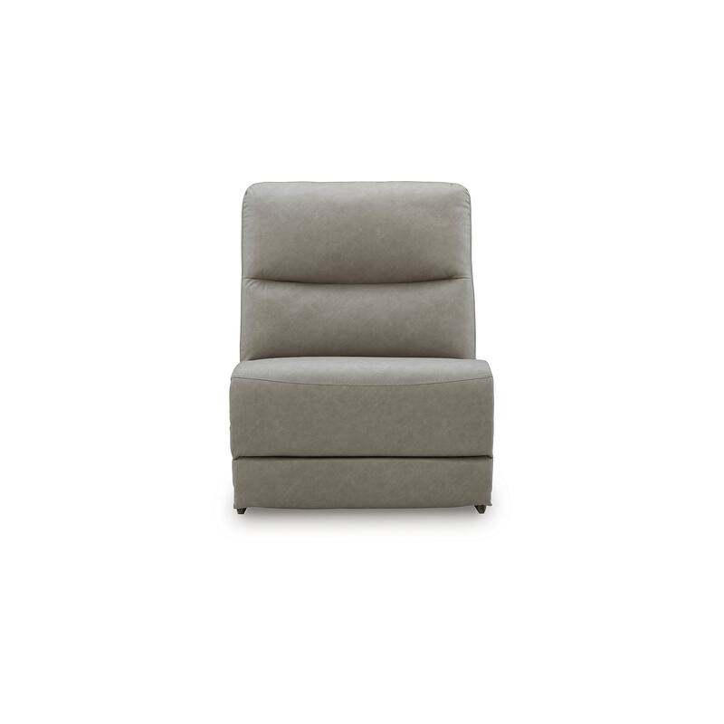 Signature Design by Ashley Brannigan Gray 5-Piece Power Reclining Sectional - 142" W x 142" D x 42" H