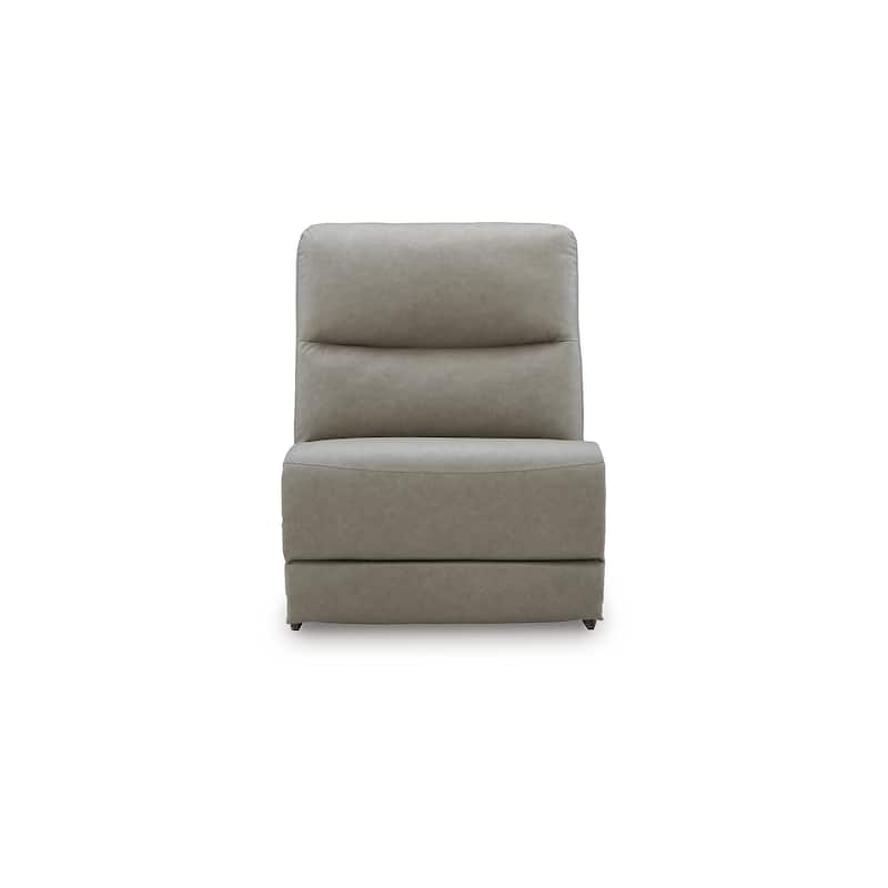 Signature Design by Ashley Brannigan Gray 6-Piece Reclining Sectional with Storage Console - 155" W x 142" D x 42" H