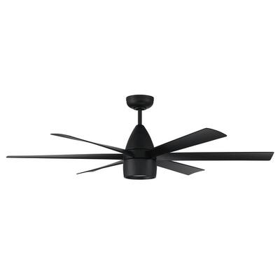 Craftmade Quirk 54" 6 Blade LED Ceiling Fan with Remote Control