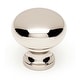 preview thumbnail 4 of 10, Alno Knobs 3/4 Inch Mushroom Cabinet Knob Polished Nickel