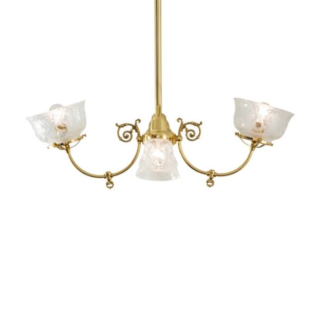 Meyda Tiffany 242592 Long Revival Gas and Electric 4 Light 22" Wide
