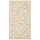 SAFAVIEH Courtyard Darline Indoor/ Outdoor Waterproof Patio Backyard Rug - 2'7" x 5' - Natural/Olive