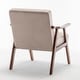preview thumbnail 80 of 83, Homy Casa Mid-Century Modern Accent Chair, Solid Wood Frame, Extra-Thick Backrest, Wingback Lounge Chair Indoor