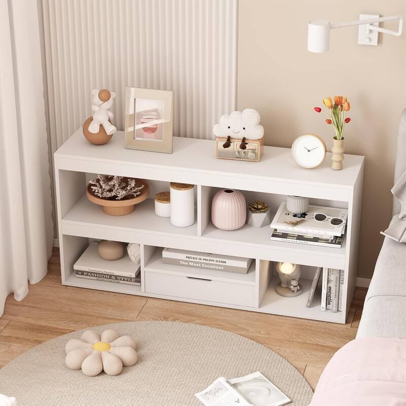 2-Tier Kids Bookshelf and Toy Storage Organizer