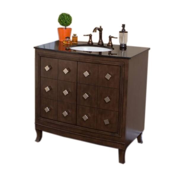 Shop Bellaterra Home 600003 36 Free Standing Vanity Set With Wood Cabinet Undermoun Overstock 22163950