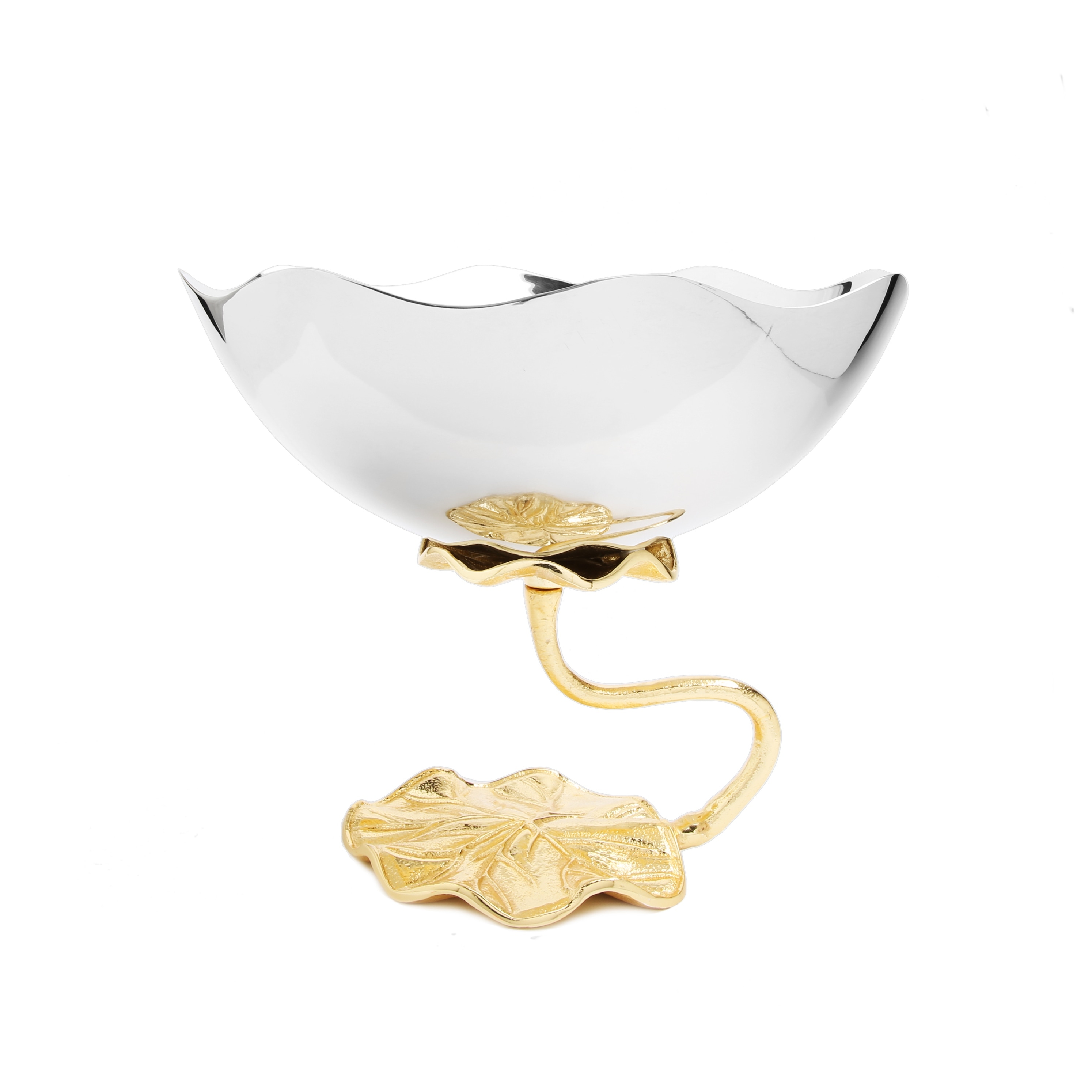 Alice Pazkus 10.25"D Gold Stainless ateel Centerpeice Bowl