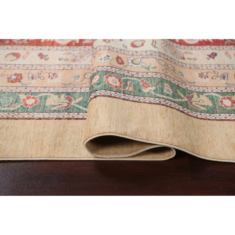 Vegetable Dye Moharramat Oriental Area Rug Hand-knotted Wool Carpet - 4'7" x 6'3"